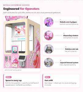Máquina Expendedora Robótica de Helados, Robot Expendedor de Helados, Máquina Expendedora Automática de Helados Suaves en Venta - Product Image 5