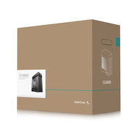 Boîtier en acier Deepcool Cl6600 Mid Tower noir, prend en charge les cartes graphiques de 388 mm, carte mère MicroATX refroidie par air de 175 mm, interface Type-C