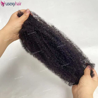 Extensions de Cheveux Humains Vierges Crépus Bouclés Type Afro, Bruts Non Traités, 100 % Haute Qualité, Alignés avec la Cuticule, en Vrac, Fournisseur de Dreadlocks