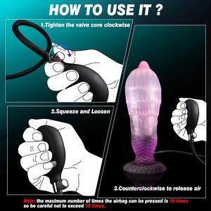 Dildo gonflable géant en forme de dragon, nœud fantaisie, pénis épais, dildo anal avec ventouse, dildo de cheval, pénis d'animal, <span class=keywords><strong>bite</strong></span> de <span class=keywords><strong>chien</strong></span> - Product Image 3
