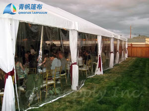 Bâche transparente en PVC tissé enduit, anti-UV, extensible, imperméable, 400g/m², pour la construction, le <span class=keywords><strong>camping</strong></span>, les voitures et les tentes - Product Image 3