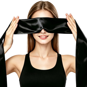 Masque pour les yeux en satin de soie doux, bandeau pour les yeux, pour mariage, produit érotique - Product Image 3