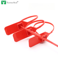 Scellé en plastique jetable avec fil d'acier 400mm/450mm pour porte de camion, logistique, longueur réglable, numéroté