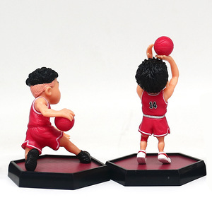 ของเล่นพีวีซีเรซิ่นตามสั่ง,ของเล่นแอ็กชันและของเล่นคุณภาพสูง Hubei Five Tiger Cake Decoration SLAM DUNK ตัวเลขอะนิเมะ Kaede <span class=keywords><strong>Rukawa</strong></span> - Product Image 4