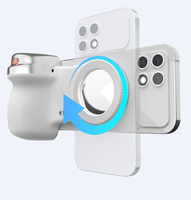 Poignée de caméra sans fil avec support magnétique, télécommande de zoom, pour utilisation sur lit et bureau, mode de prise de vue téléphonique, poignée magnétique pour téléphone en ABS
