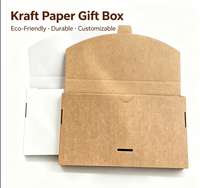Boîte d'emballage en carton ondulé vierge en gros, en stock, pour étuis de téléphone portable monobloc, sous-vêtements et chaussettes