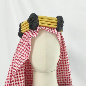 Arab customized Festival Saudi Arabia Yellow National Day Celebration Headband Agal