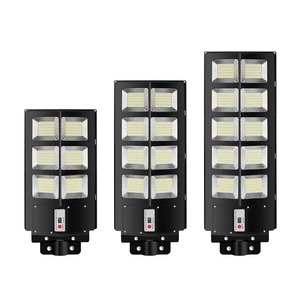 Lampadaire solaire intégré 300W IP65, éclairage extérieur étanche avec capteur de présence humaine pour usage domestique et en cour - Product Image 2