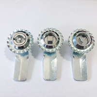 Serrure triangulaire en argent Kangguan pour armoire électrique/poubelle, sans clés
