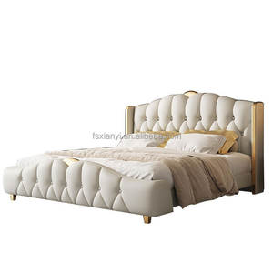 مجموعة من جلد تشيسترفيلد على الطراز الأوروبي بتصميم عصري ناعم لتخزين أثاث غرف النوم الكلاسيكية - Product Image 5