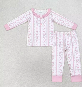 ชุดเสื้อผ้าเด็กผู้หญิงสองชิ้นลาย<span class=keywords><strong>เป็ด</strong></span>มอลลาร์ด แขนยาว เสื้อและ<span class=keywords><strong>กางเกง</strong></span> ชุดเด็กแต่งระบาย - Product Image 2