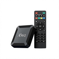 Boîtier TV X96Q 2 Go de RAM 16 Go de ROM Android 10.0 Quad Core Wi-Fi 2.4G LAN 100 Mbps USB 4K H.265 HEVC Smart Set Top Box