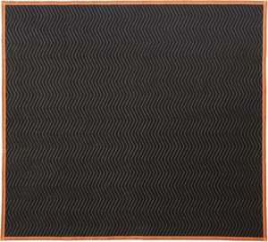 72 "x 80" lớn nặng màu đen không dệt <span class=keywords><strong>Polyester</strong></span> đóng gói và di chuyển chăn - Product Image 4