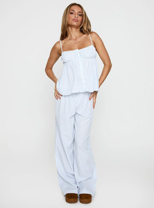 China Sleepwear Manufacturer Summer Spring Casual Trousers Loose Comfortable Jersey <strong>Thermal</strong> Home Wear Pajamas for Women - Product Image 2