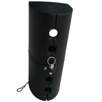 JSC128.45.1-ALA-PRO Audio en aluminium 4.5 pouces PA colonne haut-parleur boîte armoires vides avec grille en métal pour les ventes
