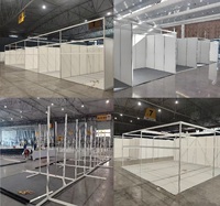 Stand d'exposition standard en aluminium 13x20 pieds, résistant à la chaleur, durable, pour les entreprises de location de stands d'exposition à Dubaï, Émirats arabes unis