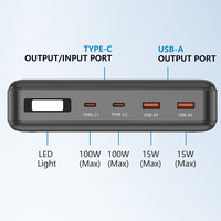 Batterie LiFePO4 62000mAh 200W banques d'énergie électronique grand public centrales électriques extérieures avec CE RoHs FCC