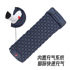 OEM Custom Logo Inflatable Camping Sleeping <b>Pad</b> Wholesale, Ultralight TPU Outdoor Mattress with Built-in Pump, - Product Image 2