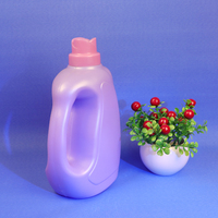 Bouteilles de détergent liquide en plastique en forme de fleur de 3 litres Bouteille de détergent à lessive pour après-shampoing
