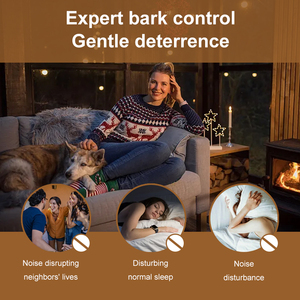 Collar inteligente de entrenamiento antiladridos recargable con sensibilidad ajustable, collar de choque perimetral para perros - Product Image 4