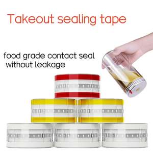Pasta adhesiva de silicona BOPP fácil de rasgar de alto color, sello a prueba de fugas para tazas para hornear té con leche, fábrica de grado alimenticio al por mayor - Product Image 5