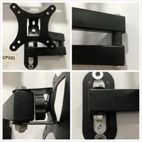 Eck-TV-Wandhalterung für 14-27 Zoll Bildschirme, Schwenkarm-Halterung, 10KG Tragkraft, Neigungsverstellbar, VESA 75x75 100x100