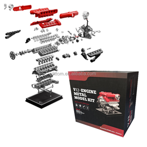 Kit Modello in Metallo Motore <span class=keywords><strong>V12</strong></span> TECHING DM109, Assemblaggio Fai-da-Te, Principi Meccanici di Combustione Interna per Supercar - Product Image 6