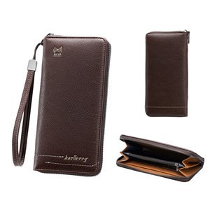 Nuovo <span class=keywords><strong>Portafoglio</strong></span> Baellerry RFID con Cerniera per Giovani, Grande Capacità, Multi Scomparto, Fermasoldi per Uomo, Minimalista, Nero, Lungo - Product Image 6