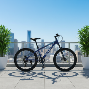 Bicicleta de Montaña Urbana con Cuadro de Aluminio, Palanca de Cambios RV100, Frenos de Disco Traseros de 7 Velocidades, Neumáticos de 2.35'', Horquilla de Suspensión de 42 mm, para Carreras - Product Image 4