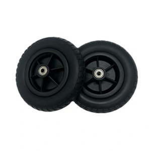 Ruedas de PU para silla de ruedas, neumático sólido de 8 pulgadas con banda de rodadura para asistencia de movilidad y uso portátil - Product Image 3