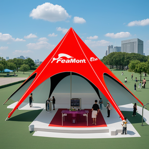 FEAMONT Custom 6m Double Top Gazebo Spider Event Star Carpa para publicidad para exhibición al aire libre y acampar en la <span class=keywords><strong>playa</strong></span> - Product Image 1