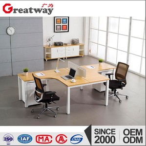 En forma de <span class=keywords><strong>L</strong></span> 2 Persona de escritorio de oficina - Product Image 3