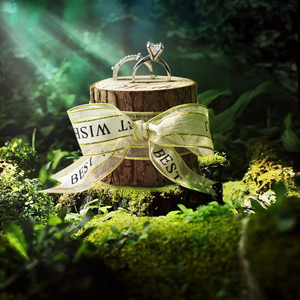 New Listing Wedding Decoration Engraved Logo Wooden Wedding Ring Jewellery Box - Product Image 4