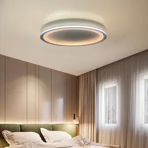 Luminosità regolabile per interni soggiorno camera da letto illuminazione bianca calda lampada da soffitto a Led rotonda