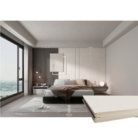 Panneaux en plastique de décoration intérieure de murs de la partie WPC de décoration pour la chambre à coucher