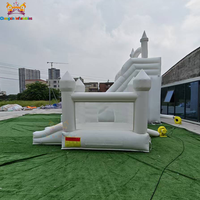 Château gonflable commercial en PVC pour tout-petits, mini château de mariage blanc, piscine à balles, garantie 3 ans, facile à monter