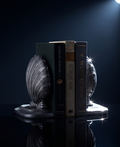 ที่วางหนังสือโลหะตกแต่งลายขนนก ดีไซน์หรูหรา สำหรับจัดระเบียบโต๊ะทำงาน บ้าน สำนักงาน ห้องสมุด ตกแต่งภายใน - Product Image 3