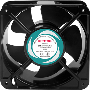 Ventilador Axial AC de 180x180x60mm, 254CFM, 380V, con Rodamiento de Bolas, Motor sin Escobillas, Aspas de PBT para Gabinetes de Comunicación y Almacenamiento de Energía - Product Image 4