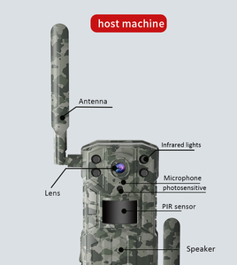 Caméra de chasse solaire 4G LTE <span class=keywords><strong>GSM</strong></span> étanche pour la surveillance des animaux sauvages en forêt, enregistreur de mouvement, caméra de suivi solaire - Product Image 6