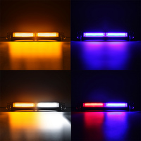 Feux d'avertissement LED pour pare-brise de voiture, clignotants intérieurs d'urgence pour tableau de bord, feux stroboscopiques 12V 24V IP65 étanches, ajustement universel haute performance