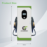 Nuevo Cargador Rápido de CC para Vehículos Eléctricos de 60-240KW, Certificado CE, IP54, con Cable de 5M, Control por Aplicación y Puertos Individuales/Dobles para Autos Eléctricos