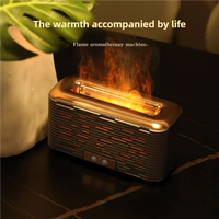Humidificateur d'air 350 ml ultrasonique USB aromathérapie huile essentielle lampe 3D brume feu flamme diffuseur d'arômes humidificateur d'air