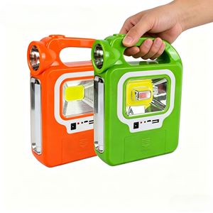 High-brightness COB solar-powered handheld searchlight, outdoor camping emergency light, household night power flashlight - Product Image 1