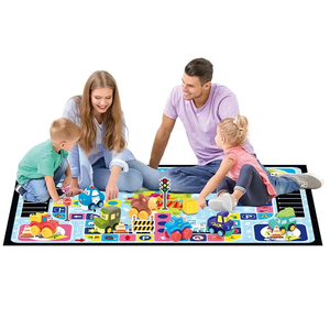 Tappetino da Gioco per Bambini DWI, Grande Tappeto Antiscivolo con Strade Cittadine, Gioco Educativo di Guida, Tappeto per Interni ed Esterni, Regalo per Bambini e Bambine - Product Image 1