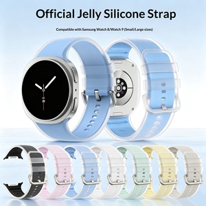 Upro Transparent Jelly Sport <b>Silicone</b> Watch Strap for Samsung Galaxy Watch 9/8 Classic Bracelet 46mm 40/44mm Watch Band - Product Image 1