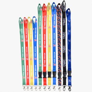Wholesale Cheap Custom Silk Woven Nylon Jacquard <b>Polyester</b> <b>Lanyards</b> With Logo Custom - Product Image 1