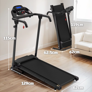 Caminadora Eléctrica Plegable de 2.5HP con Conectividad a Aplicaciones, Pantalla LED, Inclinación Manual, Amortiguación Profesional, Máquina para Correr en Casa - Product Image 6
