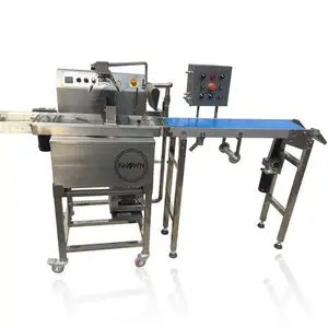 2024 8kg Chocolate Temper ing Moulding Beschichtung pfannen maschine Mini Chocolate Enrober Food Coating Machine zum Verkauf