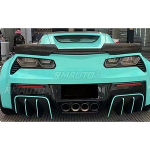 Alerón trasero con aspecto de fibra de carbono real para Chevrolet Corvette C7 2014-2019, kit de carrocería, accesorios para coche - Product Image 3