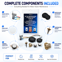 Kit de montage de diaphragme et de pressostat pour chauffe-eau au gaz avec raccordement à pression M12 et plaques d'étanchéité pour système de chauffage instantané